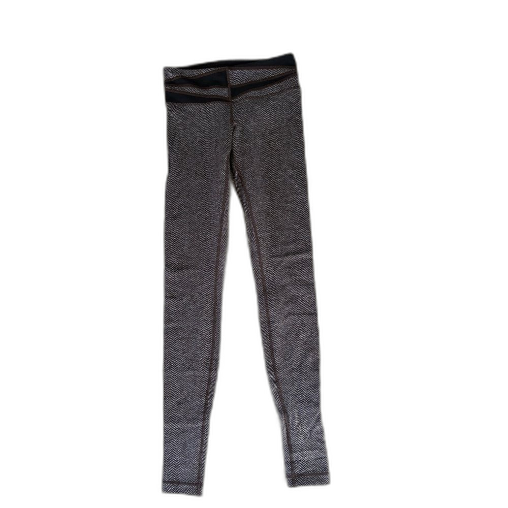 Lululemon high rise brown herringbone leggings - size 4 tall